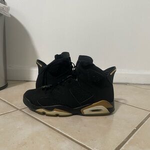 Black and Gold High-Top Sneakers